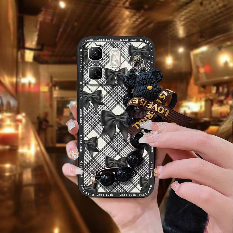 Phone Case for Infinix Hot 50i /Smart 9 Case Trendy Creative Black Pearl Charm Shockproof And Drop-proof Case