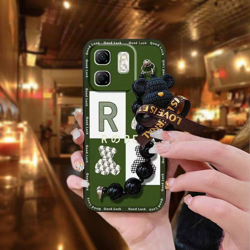 Phone Case for Infinix Hot 50i /Smart 9 Case Trendy Creative Black Pearl Charm Shockproof And Drop-proof Case