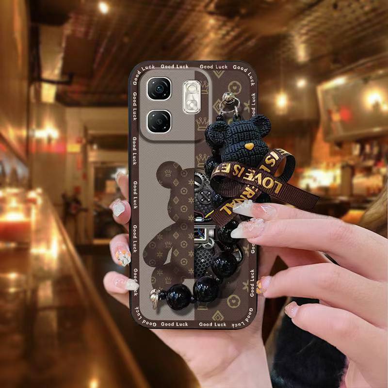 Phone Case for Infinix Hot 50i /Smart 9 Case Trendy Creative Black Pearl Charm Shockproof And Drop-proof Case