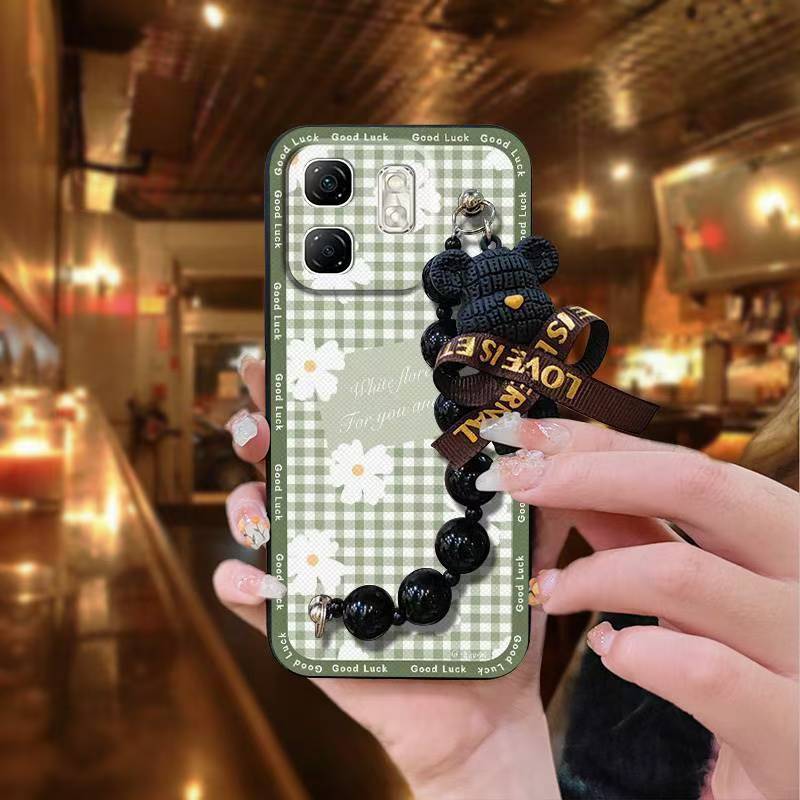 Phone Case for Infinix Hot 50i /Smart 9 Case Trendy Creative Black Pearl Charm Shockproof And Drop-proof Case