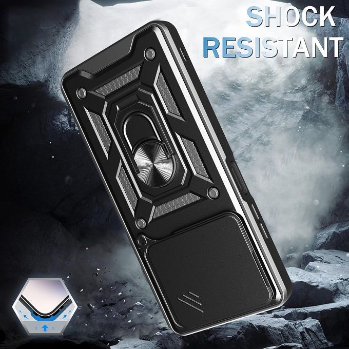 Luxury Phone Case The Camera Lens Cover For itel P55 4G Shockproof Bumper Cover vehicle-mounted Magnetic Kickstand Case