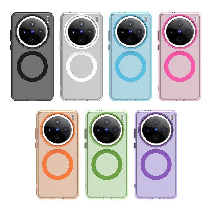 Magnetic Phone Case For Vivo X200 Pro Mini 5G Frosted Anti Fall Protective Cover