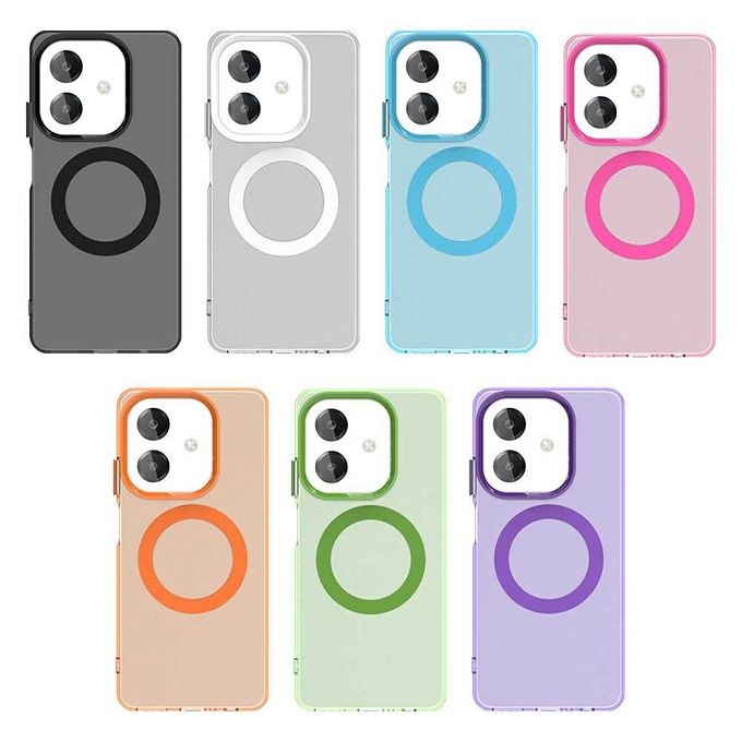Magnetic Phone Case For OPPO A3/A3X/A40 Frosted Anti Fall Protective Cover