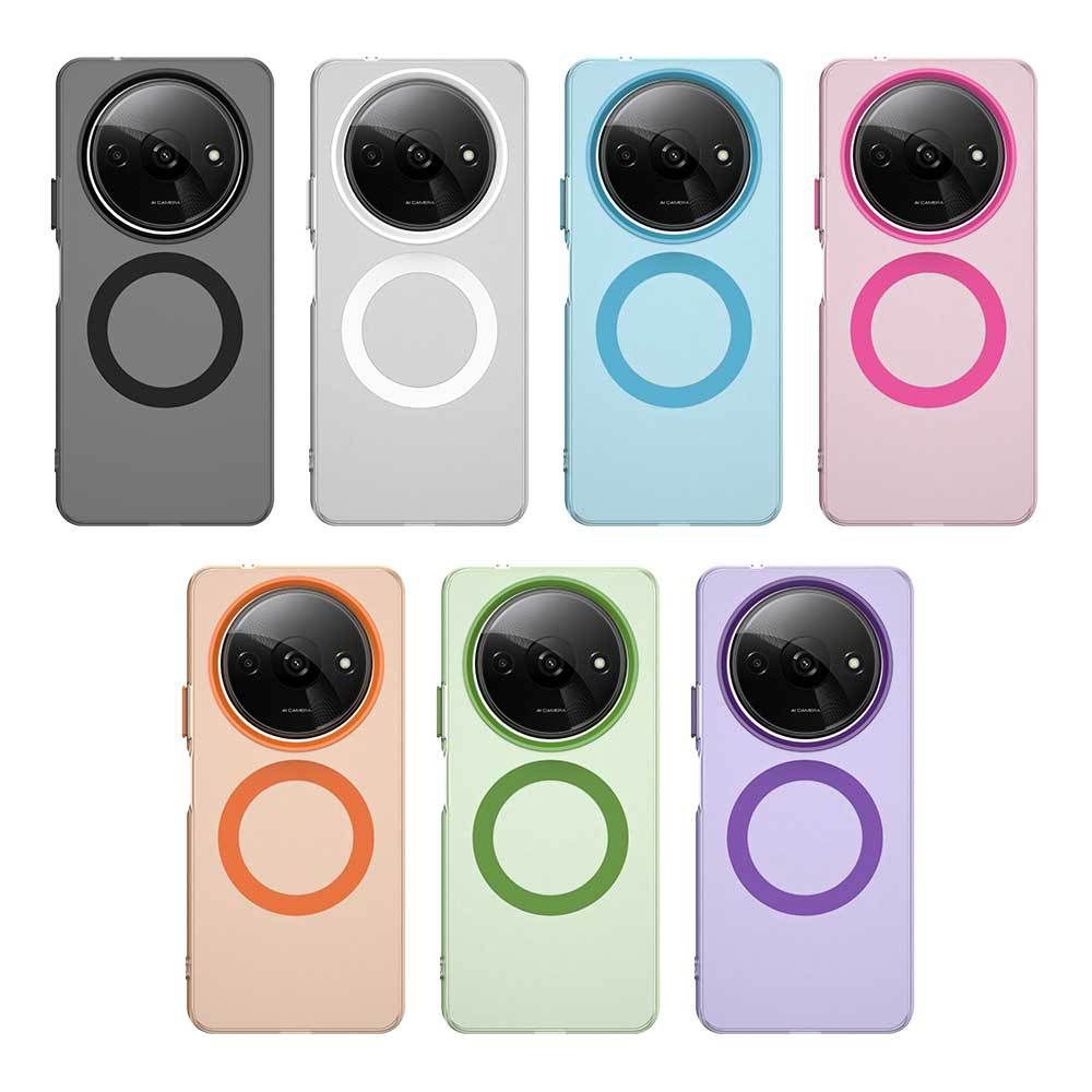 Magnetic Phone Case For Xiaomi Redmi A3X A3 Frosted Anti Fall Protective Cover