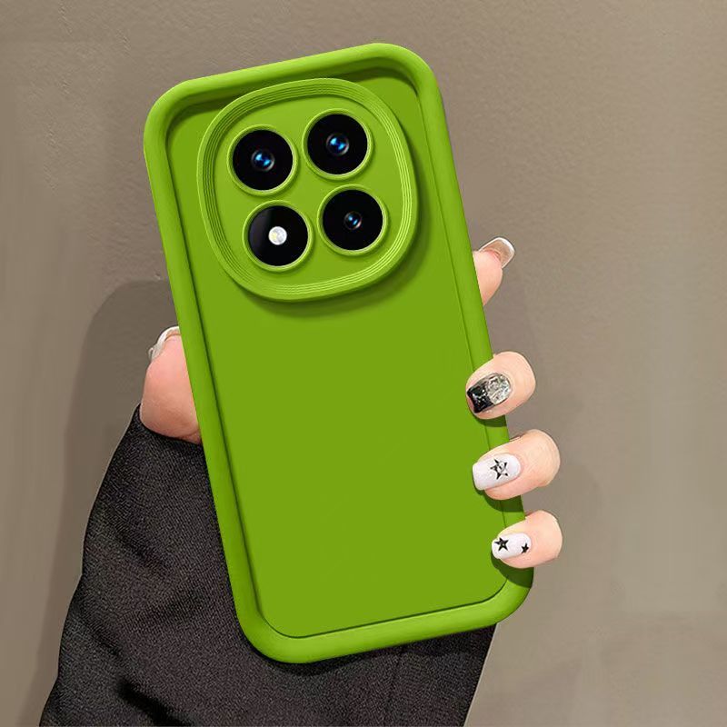 Silicone Phone Case For Xiaomi Redmi Note 14 Pro (5G), Note 14 Pro 4G Fall Prevention Protective Case