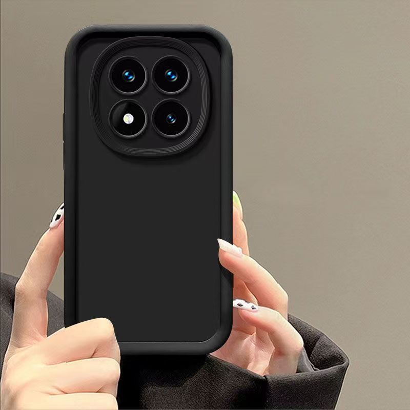 Silicone Phone Case For Xiaomi Redmi Note 14 Pro (5G), Note 14 Pro 4G Fall Prevention Protective Case