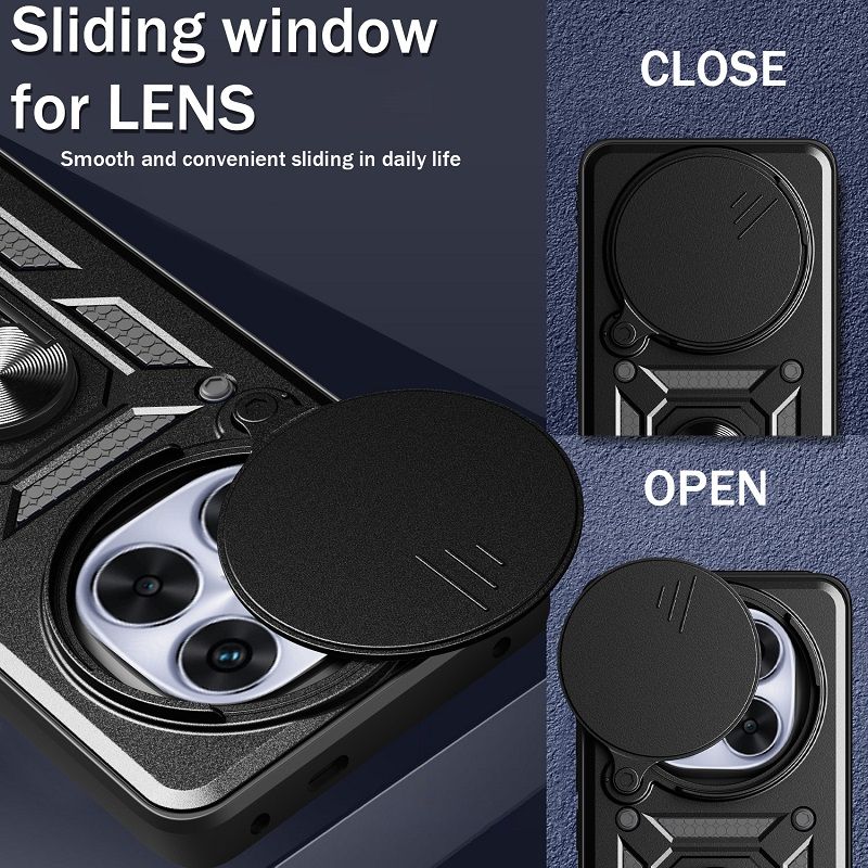 Luxury Phone Case The Camera Lens Cover For Xiaomi Redmi Note 14 Pro Plus 5G vehicle-mounted Magnetic Kickstand Shockproof Cover