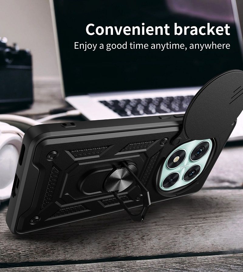 Luxury Phone Case The Camera Lens Cover For Xiaomi Redmi Note 14 Pro (5G) vehicle-mounted Magnetic Kickstand Shockproof Bumper Case