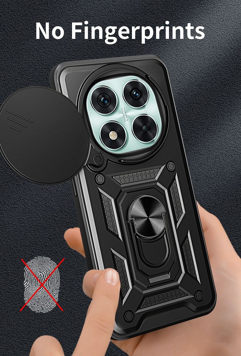 Luxury Phone Case The Camera Lens Cover For Xiaomi Redmi Note 14 Pro (5G) vehicle-mounted Magnetic Kickstand Shockproof Bumper Case