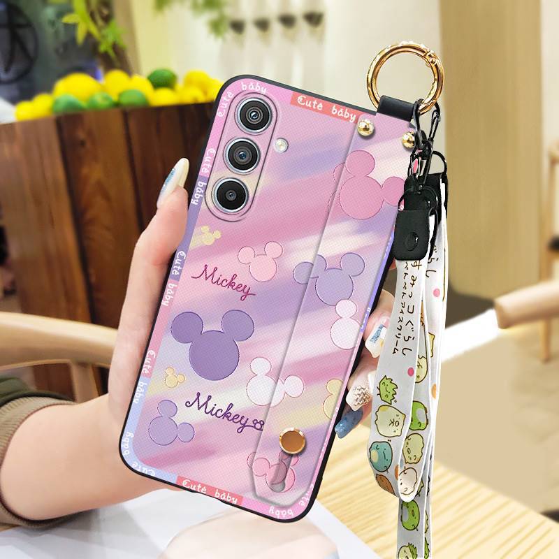 Phone Case for Samsung Galaxy A36 Cute Fashion Silicona Shockproof Cover with Pop Socket Stand