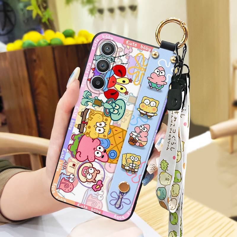 Phone Case for Samsung Galaxy A36 Cute Fashion Silicona Shockproof Cover with Pop Socket Stand