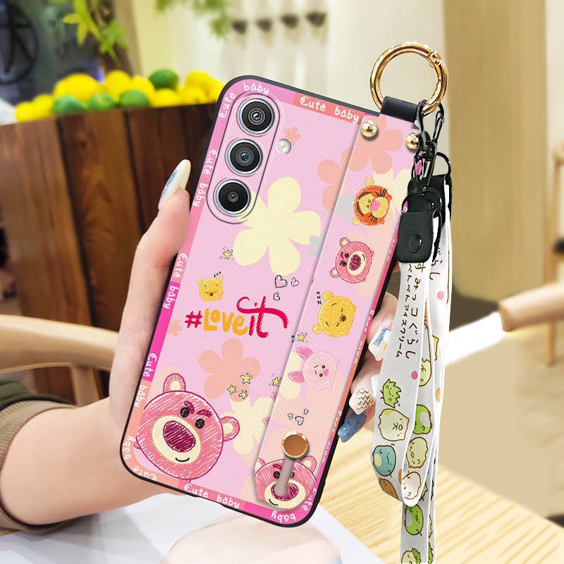 Phone Case for Samsung Galaxy A36 Cute Fashion Silicona Shockproof Cover with Pop Socket Stand