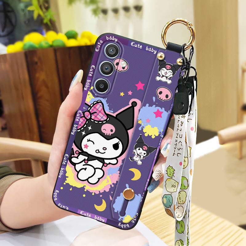 Phone Case for Samsung Galaxy A36 Cute Fashion Silicona Shockproof Cover with Pop Socket Stand