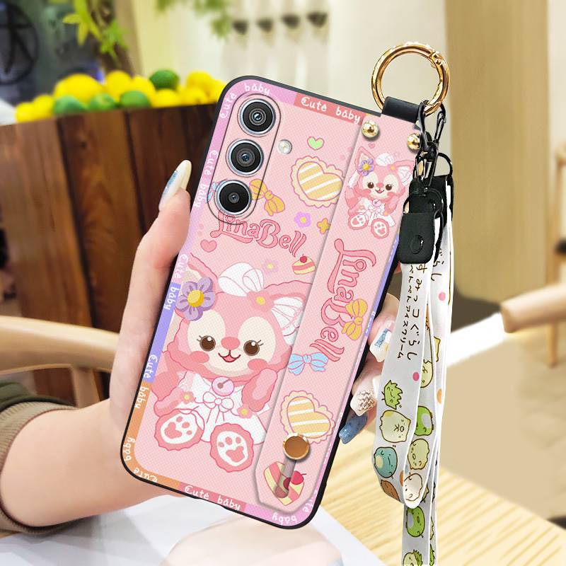 Phone Case for Samsung Galaxy S25 Plus Cute Fashion Silicona Shockproof Cover with Pop Socket Stand
