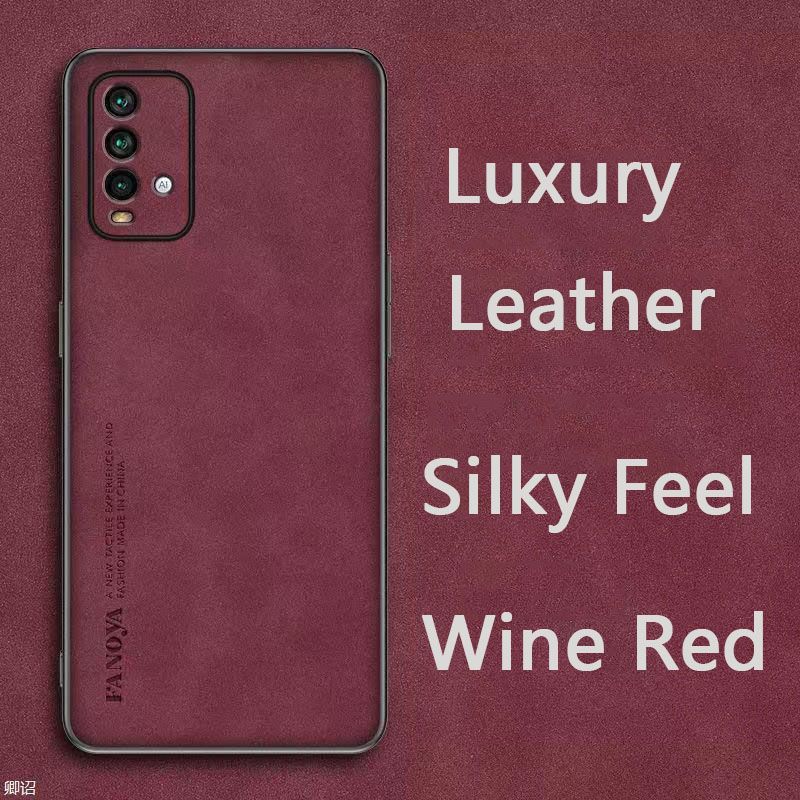 Luxury Business Retro Leather Phone Case For Xiaomi Redmi 9T, Shockproof Fall prevention Protective Case