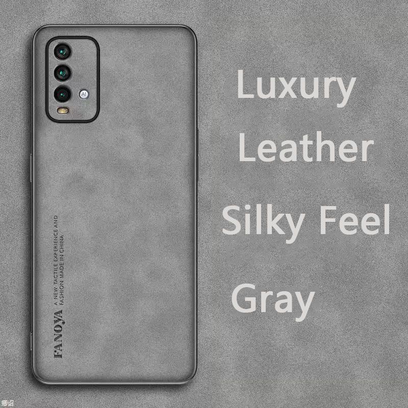 Luxury Business Retro Leather Phone Case For Xiaomi Redmi 9T, Shockproof Fall prevention Protective Case