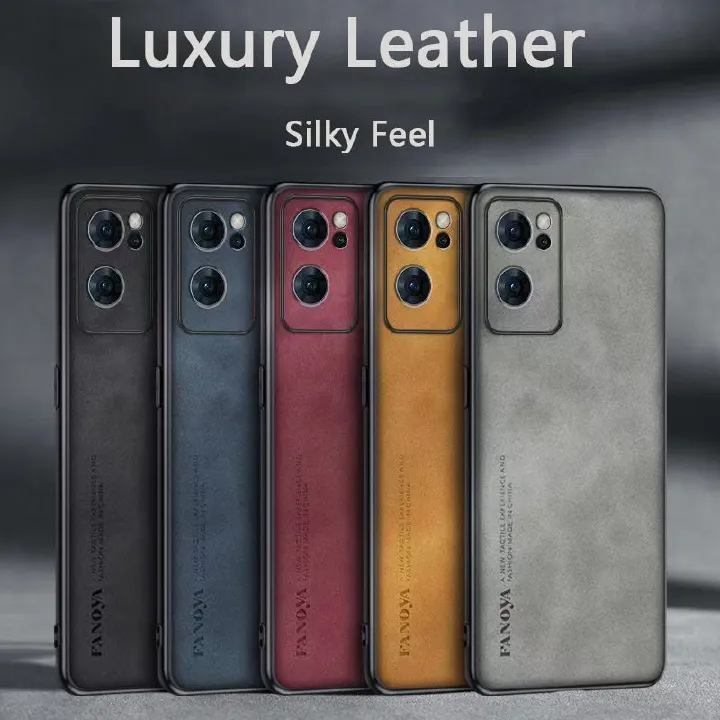 Luxury Business Retro Leather Phone Case For OPPO Reno 7 5G, Shockproof Fall prevention Protective Case