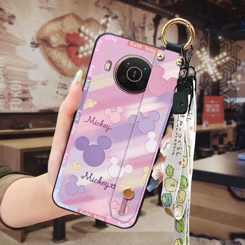 Phone Case for Nokia X20/X10 Cute Fashion Silicona Shockproof Cover with Pop Socket Stand