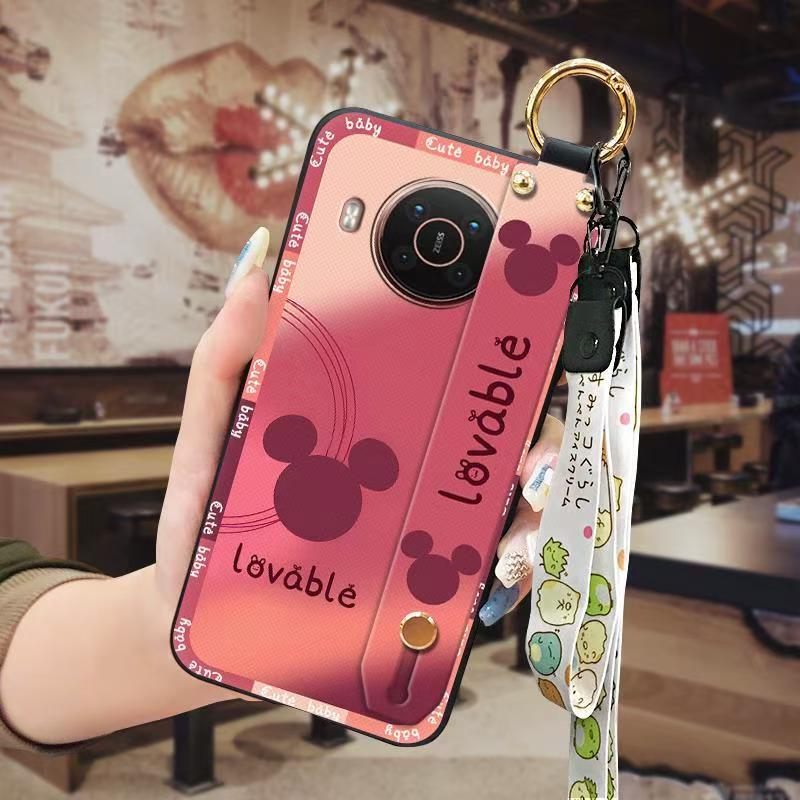 Phone Case for Nokia X20/X10 Cute Fashion Silicona Shockproof Cover with Pop Socket Stand