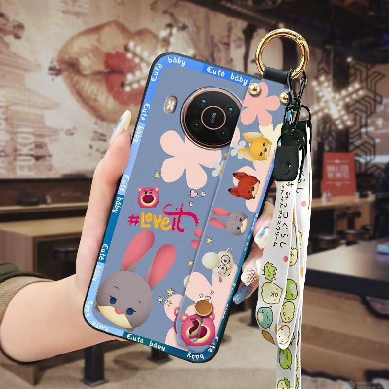 Phone Case for Nokia X20/X10 Cute Fashion Silicona Shockproof Cover with Pop Socket Stand