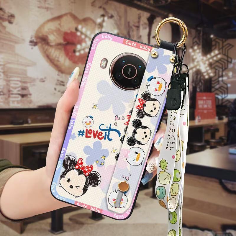 Phone Case for Nokia X20/X10 Cute Fashion Silicona Shockproof Cover with Pop Socket Stand