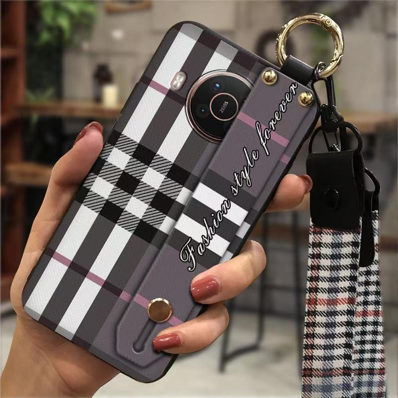 Phone Case for Nokia X20/X10 Fashion Silicona Shockproof Cover with Pop Socket Stand
