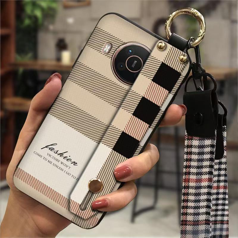 Phone Case for Nokia X20/X10 Fashion Silicona Shockproof Cover with Pop Socket Stand