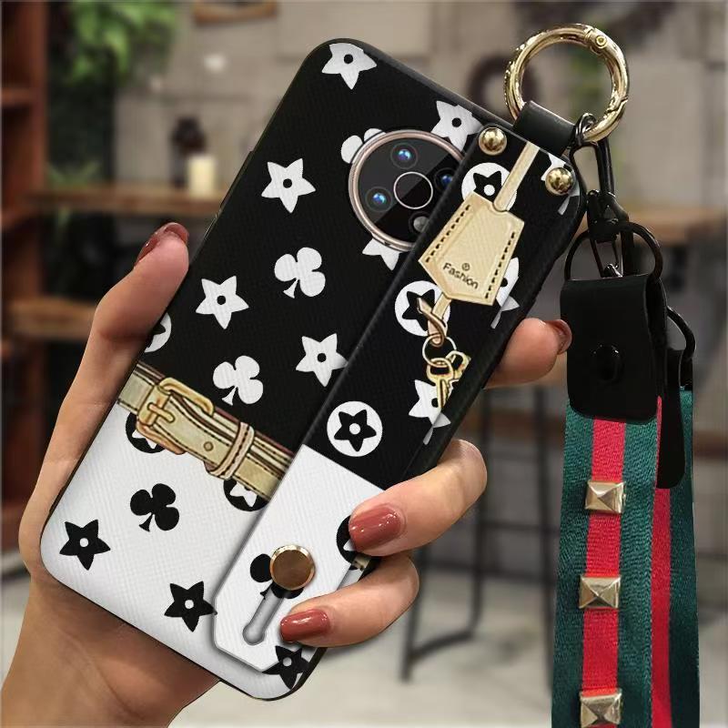 Phone Case for Nokia G50 Fashion Silicona Shockproof Cover with Pop Socket Stand