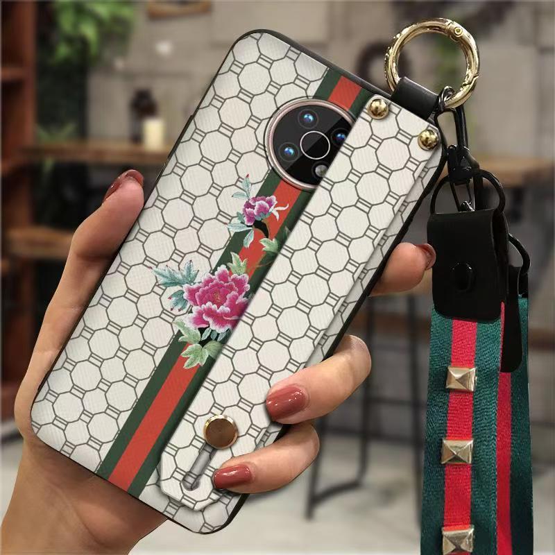Phone Case for Nokia G50 Fashion Silicona Shockproof Cover with Pop Socket Stand