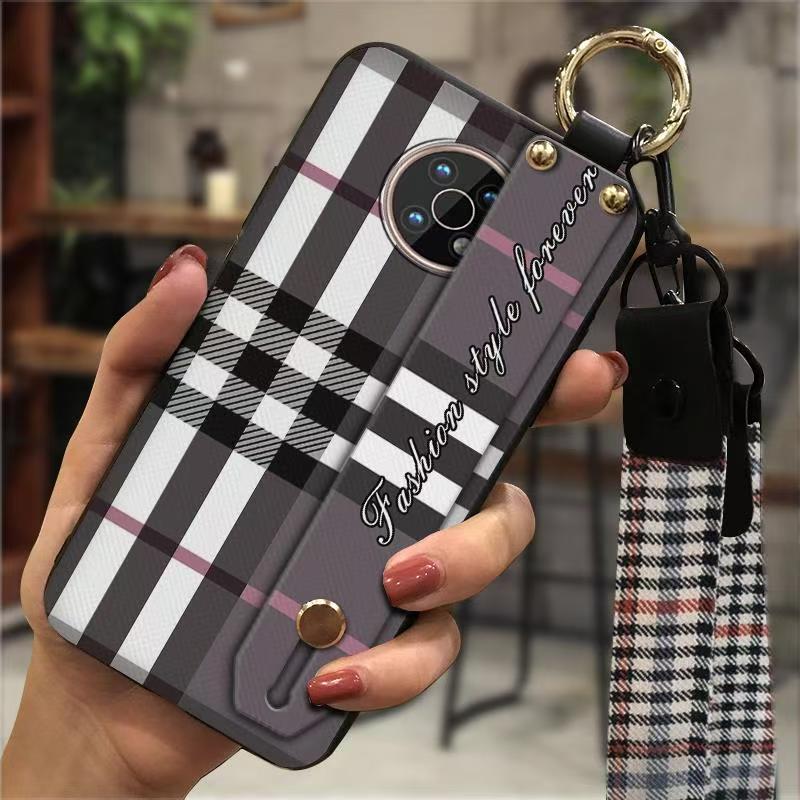 Phone Case for Nokia G50 Fashion Silicona Shockproof Cover with Pop Socket Stand