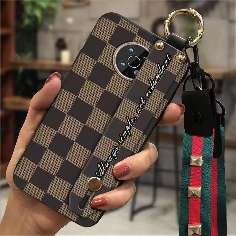 Phone Case for Nokia G50 Fashion Silicona Shockproof Cover with Pop Socket Stand