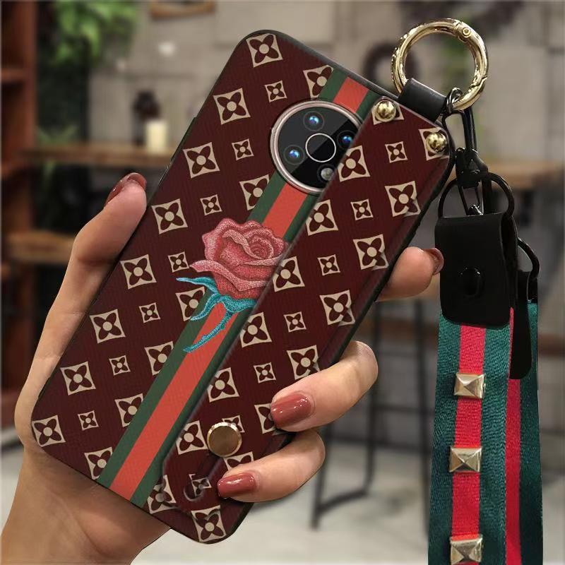 Phone Case for Nokia G50 Fashion Silicona Shockproof Cover with Pop Socket Stand