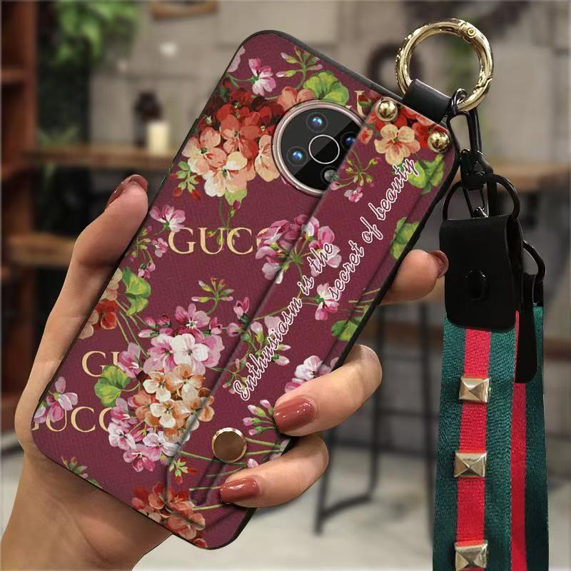 Phone Case for Nokia G50 Fashion Silicona Shockproof Cover with Pop Socket Stand