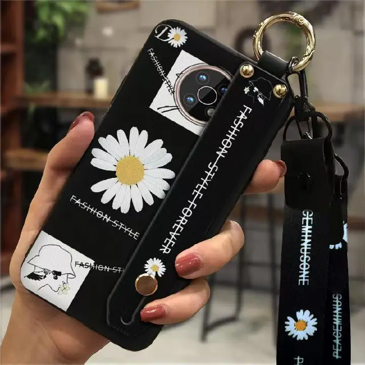 Phone Case for Nokia G50 Fashion Silicona Shockproof Cover with Pop Socket Stand