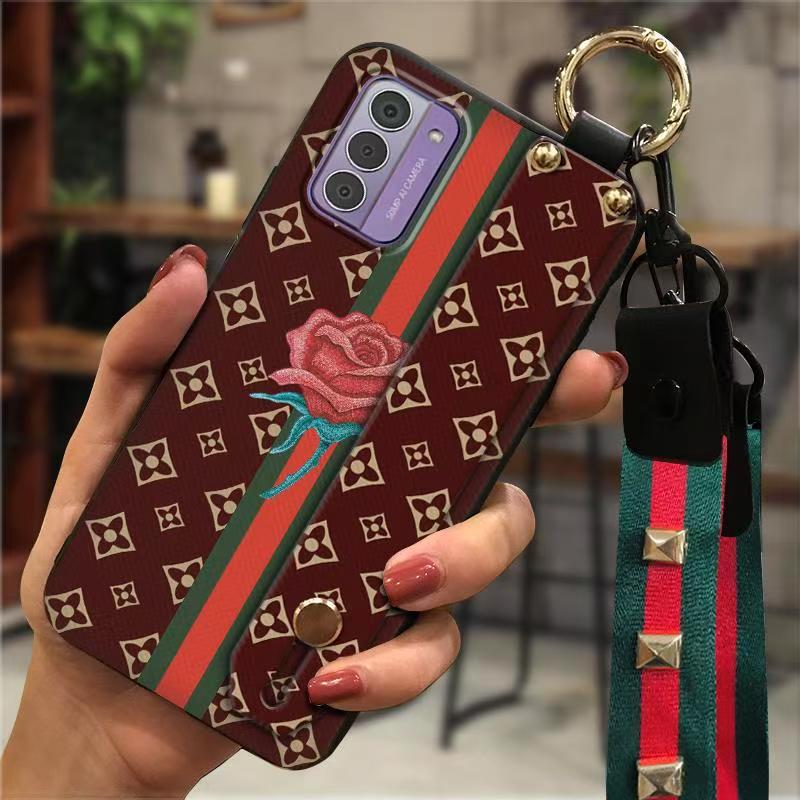 Phone Case for Nokia G42 Fashion Silicona Shockproof Cover with Pop Socket Stand