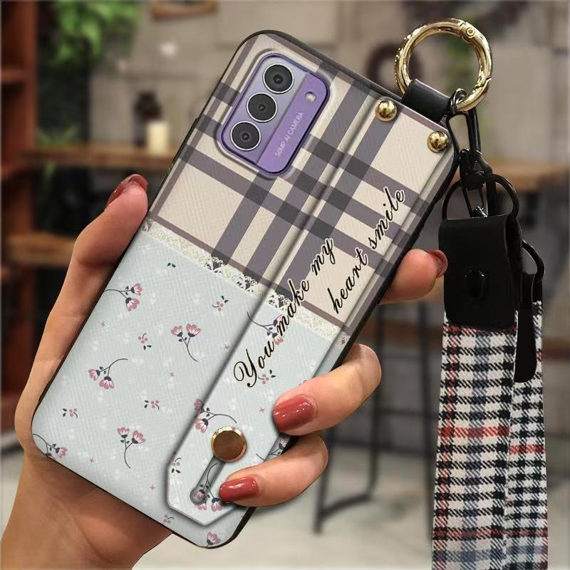 Phone Case for Nokia G42 Fashion Silicona Shockproof Cover with Pop Socket Stand