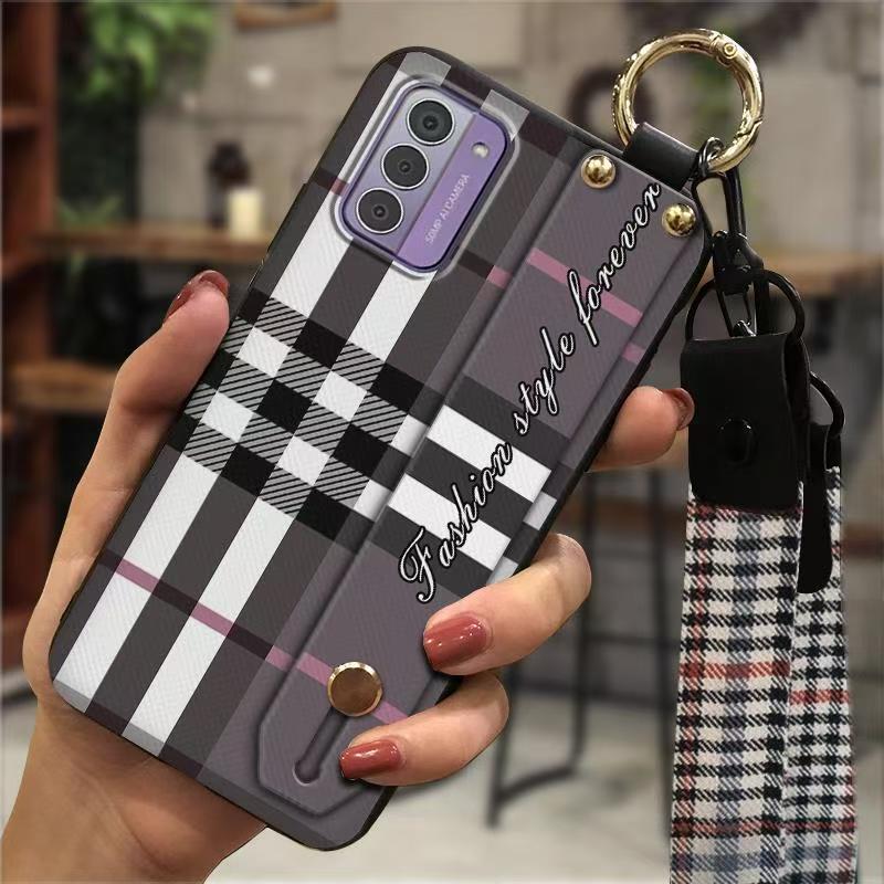 Phone Case for Nokia G42 Fashion Silicona Shockproof Cover with Pop Socket Stand