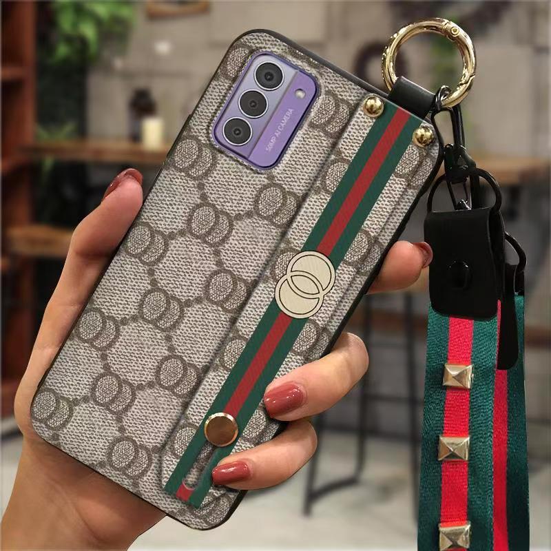 Phone Case for Nokia G42 Fashion Silicona Shockproof Cover with Pop Socket Stand