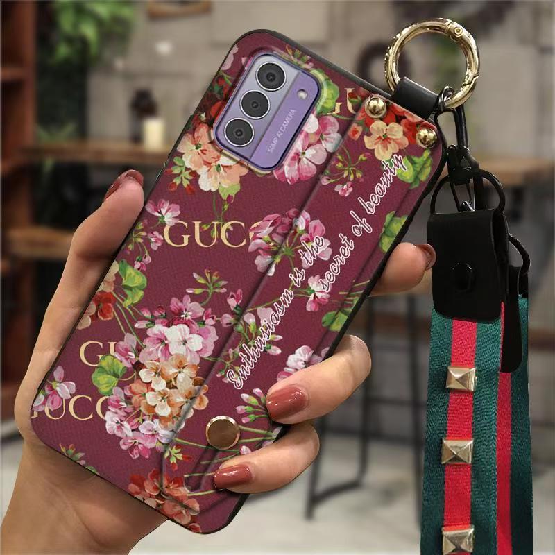 Phone Case for Nokia G42 Fashion Silicona Shockproof Cover with Pop Socket Stand