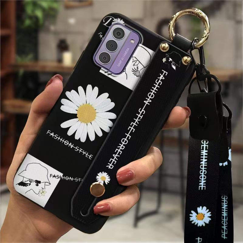 Phone Case for Nokia G42 Fashion Silicona Shockproof Cover with Pop Socket Stand