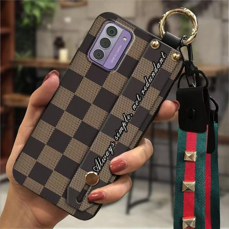 Phone Case for Nokia G42 Fashion Silicona Shockproof Cover with Pop Socket Stand