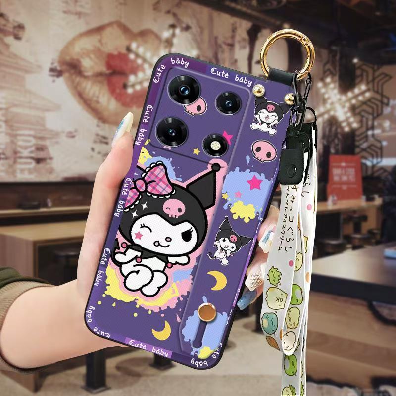 Phone Case for infinix Note 30 Pro 4G Cute Fashion Silicona Shockproof Cover with Pop Socket Stand