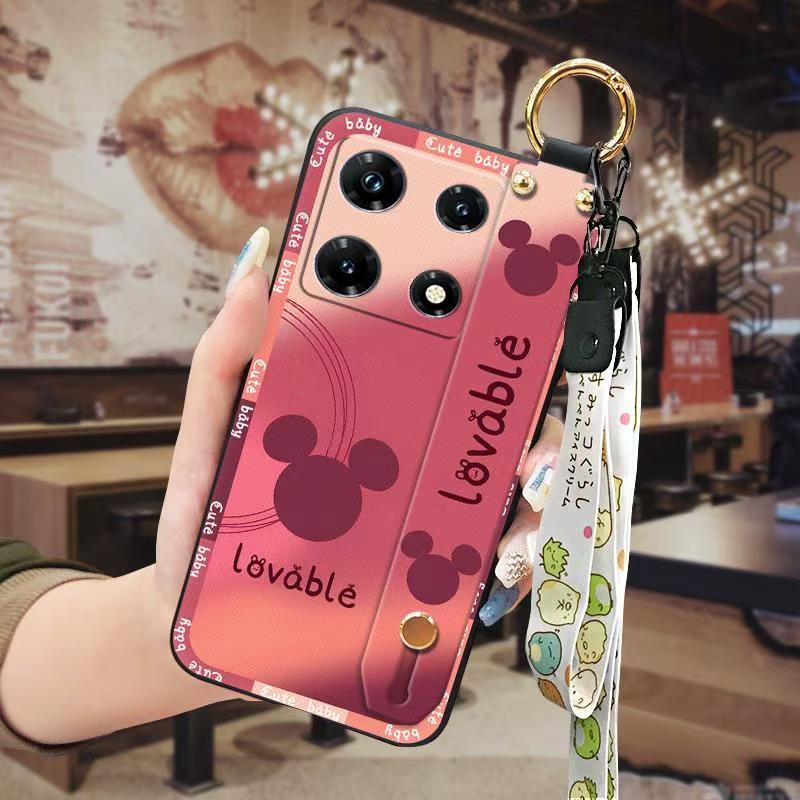 Phone Case for infinix Note 30 Pro 4G Cute Fashion Silicona Shockproof Cover with Pop Socket Stand