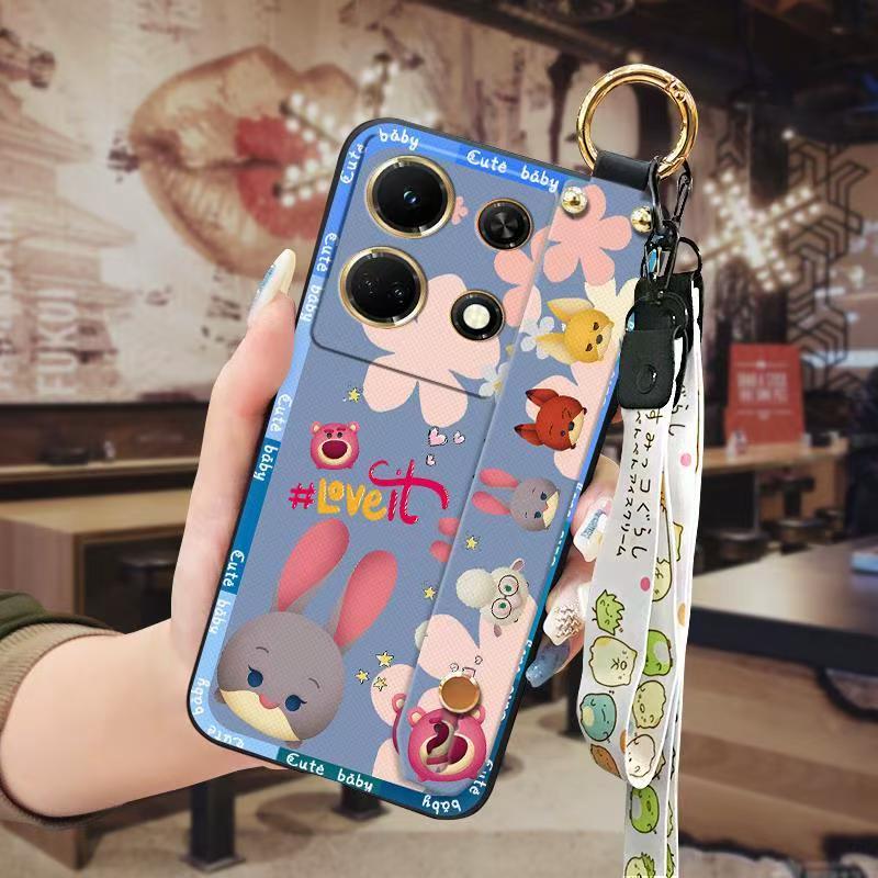 Phone Case for infinix Note 30 VIP Cute Fashion Silicona Shockproof Cover with Pop Socket Stand