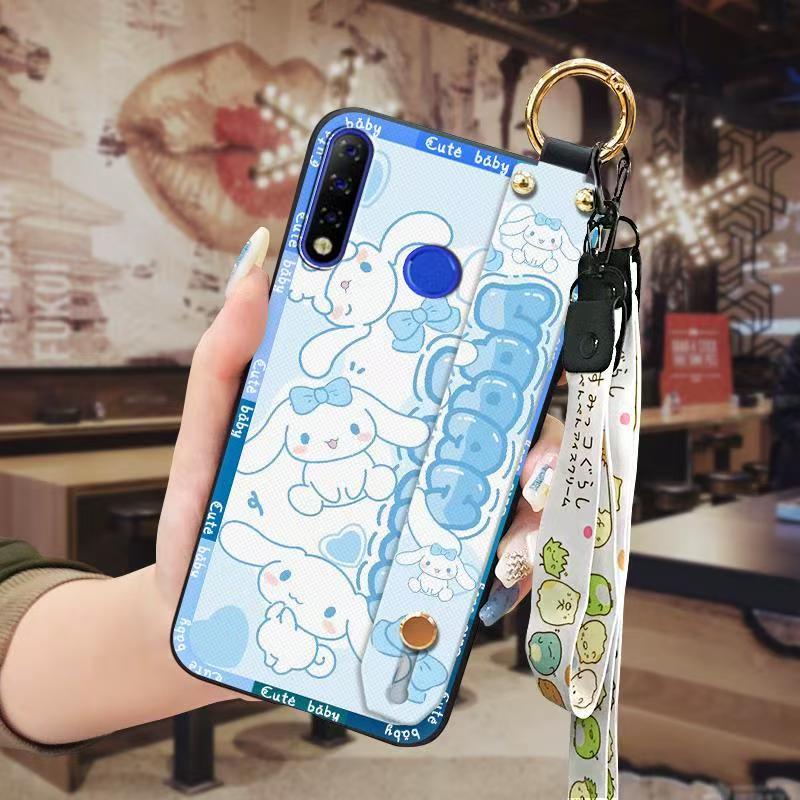Phone Case for Tecno Spark 4/ Camon 12 Cute Fashion Silicona Shockproof Cover with Pop Socket Stand