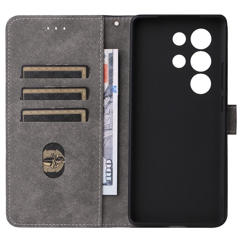 Flip Cover for Itel S25 Ultra PU Leather Phone Case Full-Body Protection Shockproof [RFID Blocking] Wallet Cover With Hand Strap