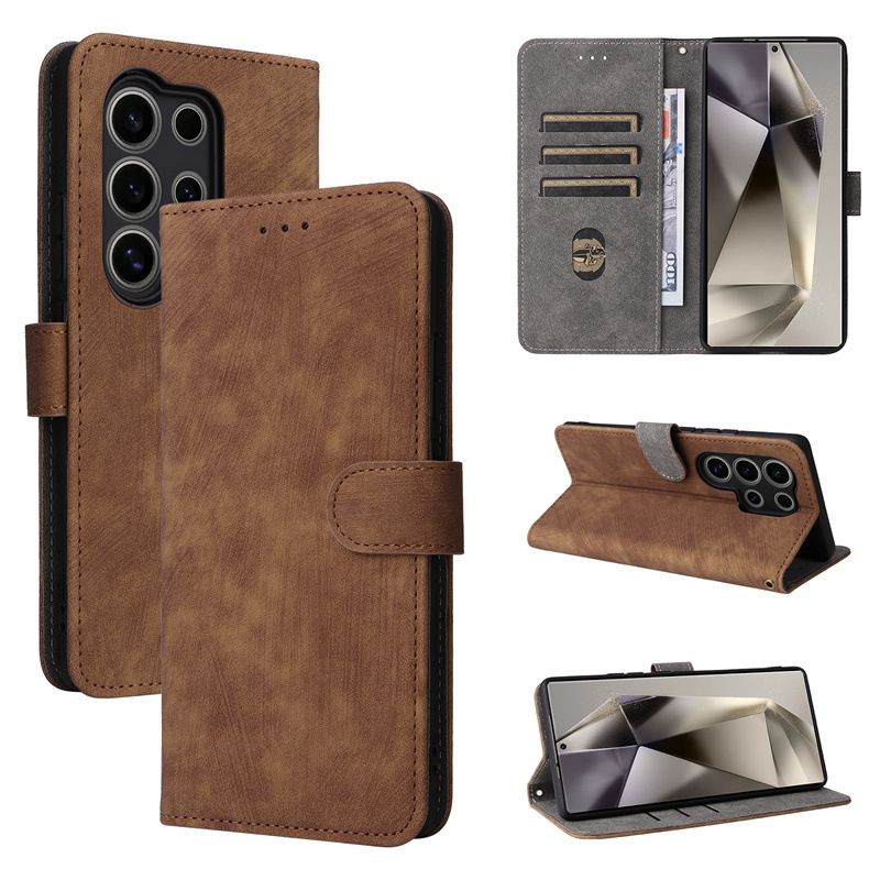 Flip Cover for Itel S25 Ultra PU Leather Phone Case Full-Body Protection Shockproof [RFID Blocking] Wallet Cover With Hand Strap