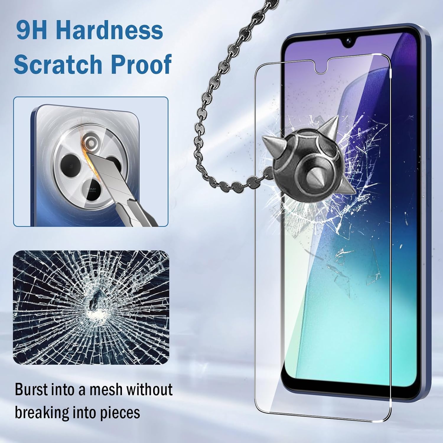 2 Pcs for Xiaomi Poco C75,Redmi A3 Pro,Redmi 14C/14R High Quality 9H Hardness Scratch Resistant Bubble Free Tempered Glass Screen Protector