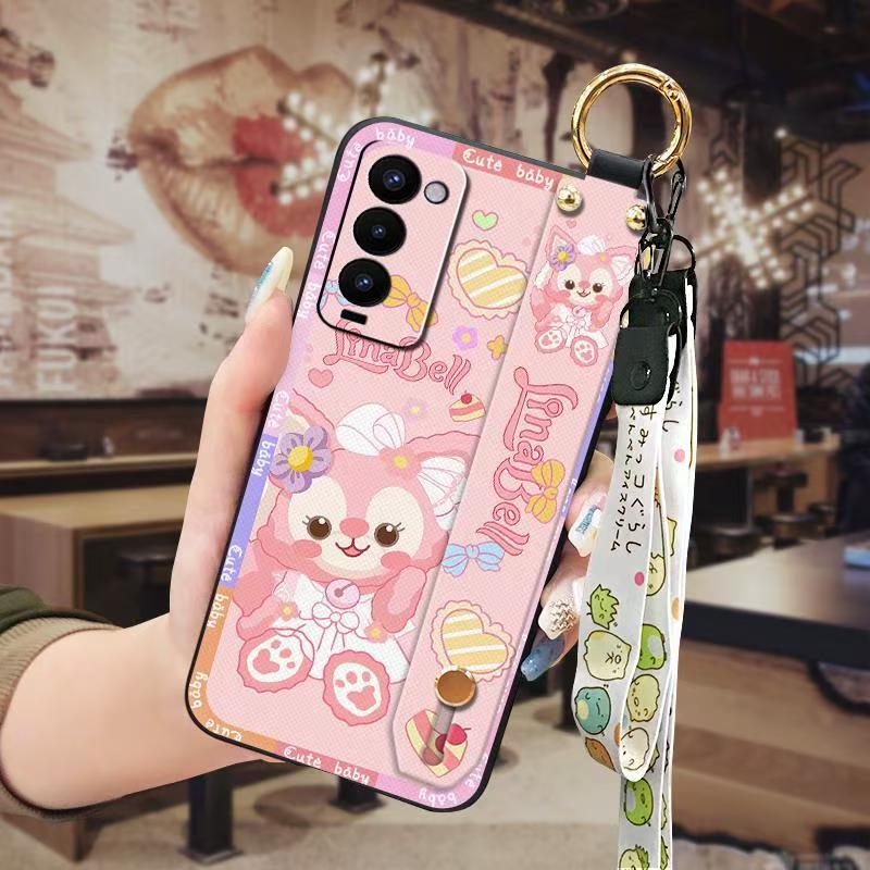 Phone Case for Tecno Camon 18/18P/18T Cute Fashion Silicona Shockproof Cover with Pop Socket Stand