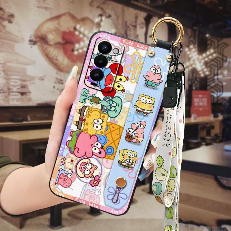 Phone Case for Tecno Camon 18/18P/18T Cute Fashion Silicona Shockproof Cover with Pop Socket Stand